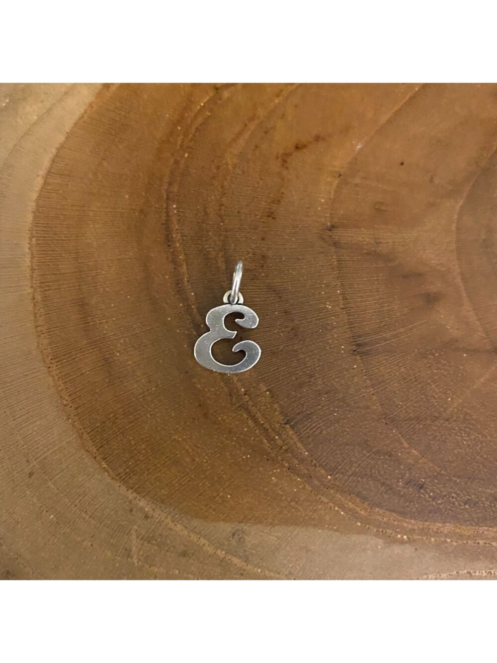 James Avery Script Initial "E" Charm, Sterling Silver